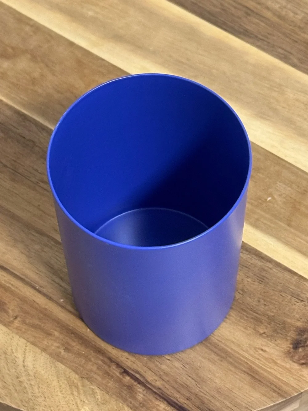 NWT NOTEM Studio Lola Blue Steel Pencil Cup Desk Organizer Anthropologie